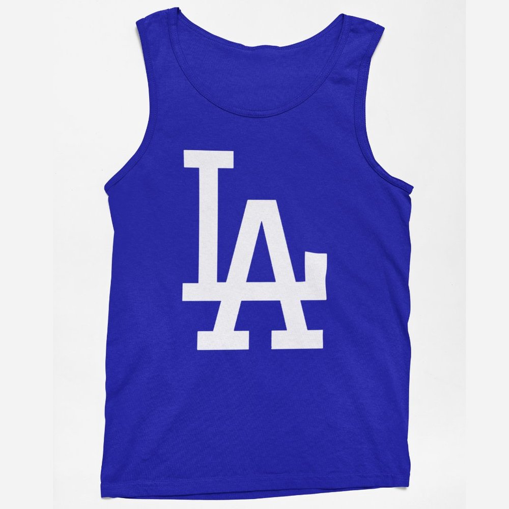 NEW Los Angeles Dodgers LA Logo Tank Top ROYAL